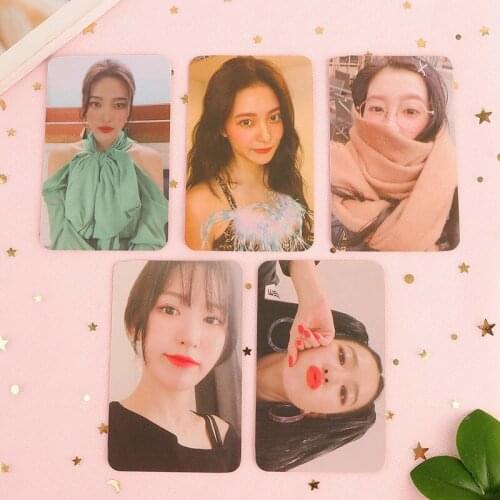 5Pcs KPOP Red Velvet Postcard PHOTO Cards Red Velvet Yeri JOY SeulGi Wendy LOMO Card Photocard Album For Fans Collective Gift