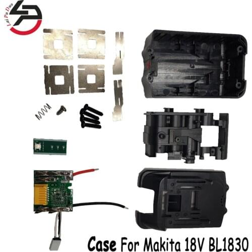 18V BL1830 Circuit Board Lithium Ion Power Tools Battery Case Replacement for Makita BL1840 LXT400 BL1850 Plastic Shell