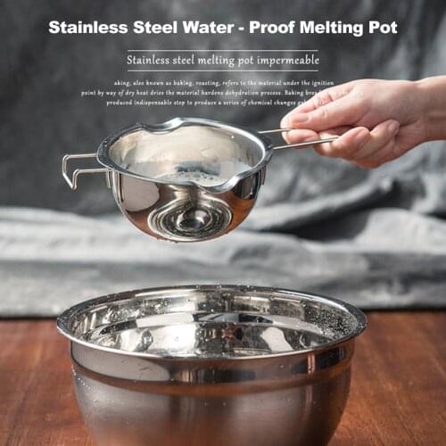 Stainless Steel Double Boiler Pot Melted Cheese Butter Chocolate Baking Tools Melting Bowl Water Heating Container Kitchen Tools
