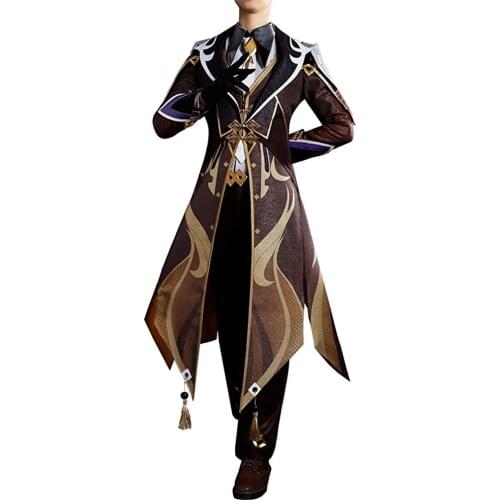 Game Genshin Impact Zhonglis Cosplay Costume Costume Suits Outfits Game Role Play Outfit Top Pants Gloves Set