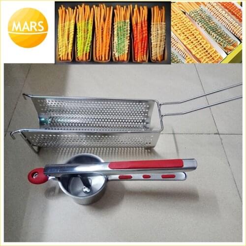 Longest Footlong French Fries Maker Hand Press Potato Chips Making Machine Mashed Potatoes Fried Chips Extruders in Kitchen Tool