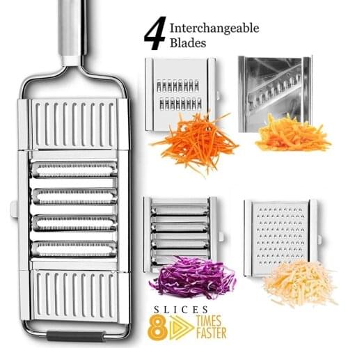New Multi-purpose Vegetable Slicer Stainless Steel Grater Cutter Shredders Fruit Potato Peeler Carrot Grater Kitchen Accessories