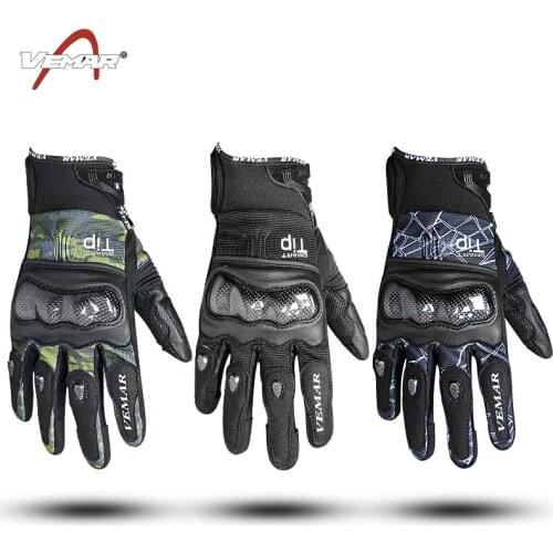 New model VEMAR VE-179 motorcycle carbon breathable gloves/riding sports gloves/race touch gloves 3 colors