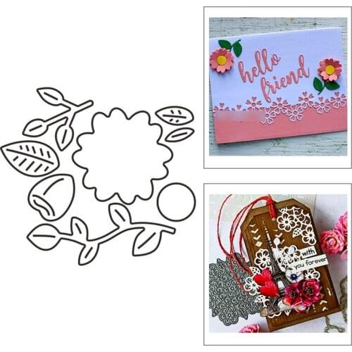 2021 New Plant Flower Leaf Pattern Metal Cutting Dies For Mould Cut Paper Embossing Craft Making Card DIY Scrapbooking No Stamps