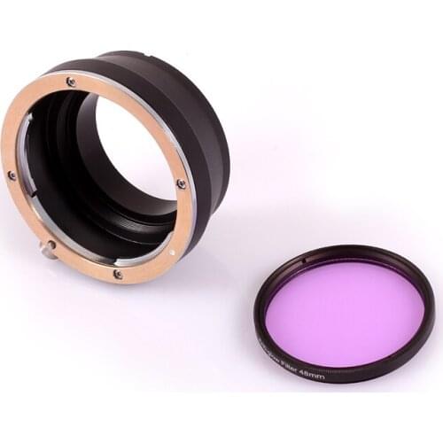 Hercules S8202 Canon Lens to Sony Camera EOS-NEX Ring Built-in 48mm ANTI-GLOW Filter