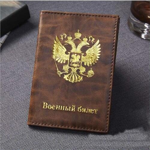 Russia Passport Cover for Men Women Travel Passport Case Russia Travel Document Cover SIM Passport Holders