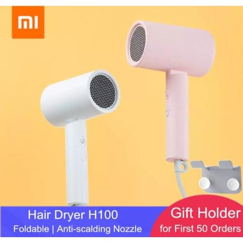 Original XIAOMI MIJIA Portable Anion Hair Dryer Nanoe Water ion hair care Professinal Quick Dry 1600W Travel Foldable Hairdryer