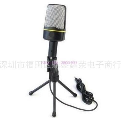 By dhl 50pcs Condenser Sound Recording Audio Processing Wired Microphone with Stand for Radio Braodcasting KTV Karaoke