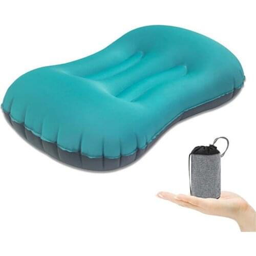 Portable Inflatable Pillow Outdoor Travel Ultralight Air Pillow Neck Pillows Camping Sleeping Gear Fast Use Neck Protector