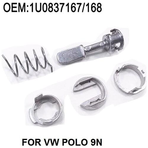 FOR VW Polo 9N Driver or Passenger Side 1U0 837 167/168 Door Lock Cylinder Barrel Repair Kit Front 4/5 doors
