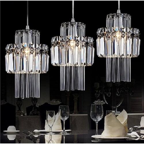Modern pendant lights for dining room led pendant lamp for kitchen crystal pendant light Adjustable Wire Lamps Bar Decoration