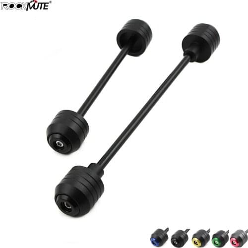 Motorcycle POM Axle Fork Crash Sliders For KAWASAKI ZX-6R 2009 2010 2011 Front Rear Wheel Protector Circle Decoration