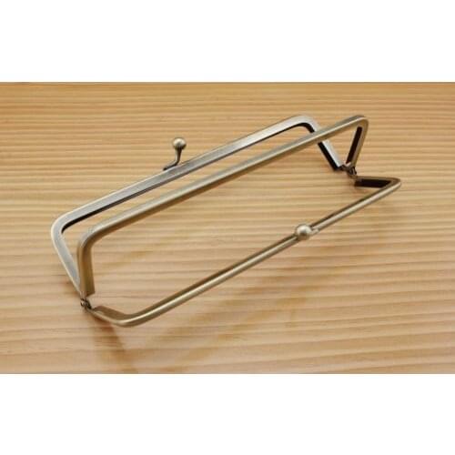 Bag purse frame metal frame glue double frame clasp 18 cm x 5 cm anti brass Z108