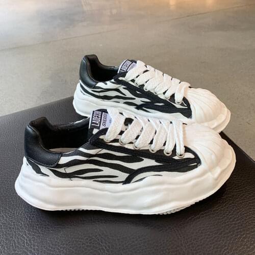 2021 Classic Womens Sneakers Zebra Leopard Print Sneakers Casual Vulcanized Platform Trainers Mixed Colors Sports School Shoes