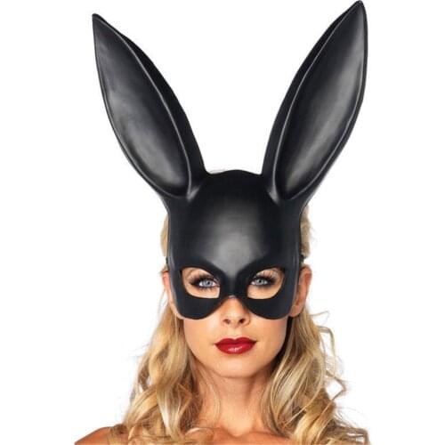 1PC Halloween Bunny Mask Exotic Accessories Ladies Sexy Bar Nightclub Costume Rabbit Ears Masks Party Supplies Exotic Apparel