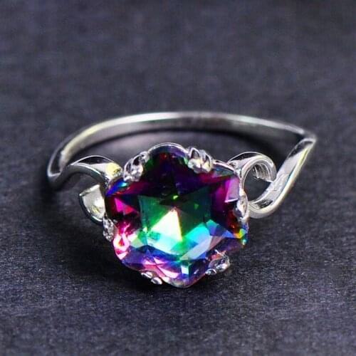 Sterling Silver S925 Diamond Rings for Women Silver Wedding Bands Rings Filled Womens Couple Love Anniversary Fine Jewelry Women