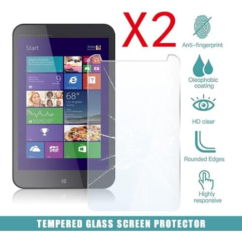 2Pcs Tablet Tempered Glass Screen Protector Cover for HP Stream 7 HD Eye Protection Explosion-Proof Tempered Film
