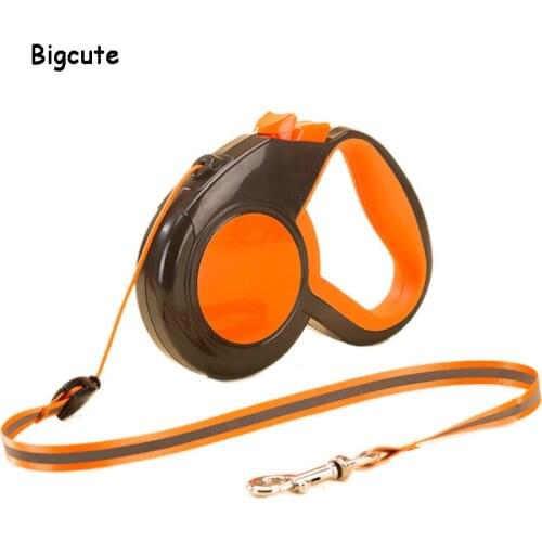 3/5/8M Durable Pets Dog Leash Automatic Retractable Reflective Tape Dog Leashes Nylon Extending Puppy Walking Running Dog Leads