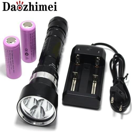 8000 Lumen 30W 3-Mode XML 3xL2 LED Diving Flashlight Torch 200M Underwater Waterproof LED Flash Light Lantern