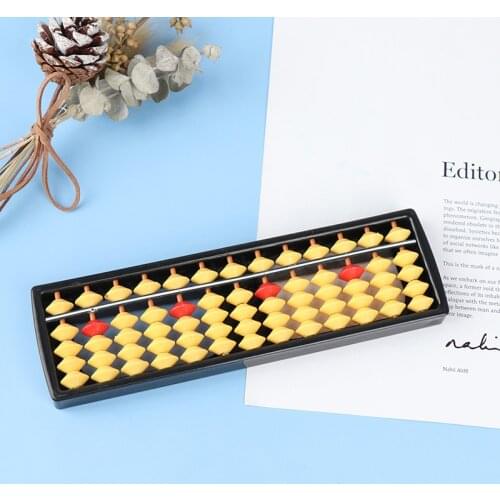 Abacus Soroban Beads Column Kid School Learning Aids Tool Math Business Chinese Traditional Abacus Educational Toys