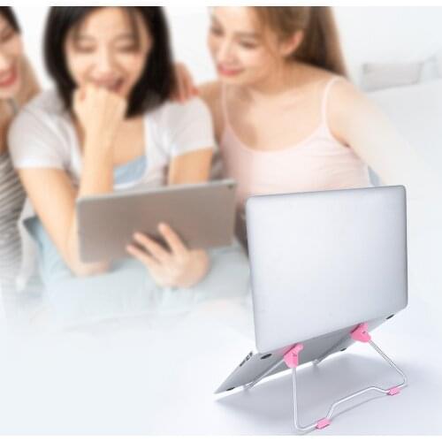 Aluminum Alloy Desktop Laptop Support Home Office Table Tablet Top Non-slip Adjustable Holder Stand Rack
