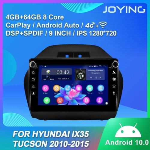 JOYING Android 8.1 one din 9 inch car radio car stereo For HYUNDAI IX35 Tucson 2010-2016 autoradio car audio 2G+32G/4GB+64GB DSP