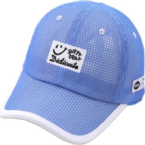 Doitbest Mesh Children Baseball Cap Summer Breathable embroidery Super bear kids Hats Boys Girls Caps child snapback Hat gorras