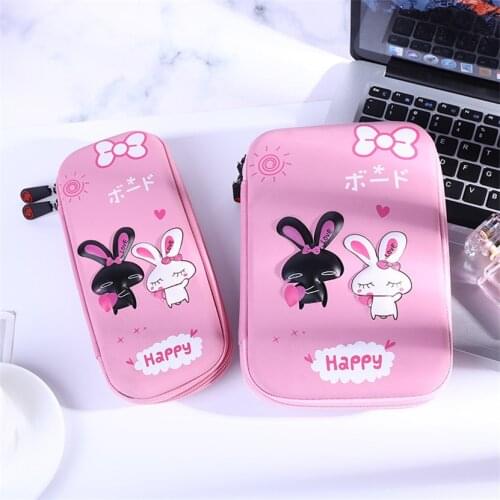 Pencil Cases For Girls Kawaii School Accessories Anime Stationery Large School Cases Cute Pencil Bags EVA Pencil Box Pen Case