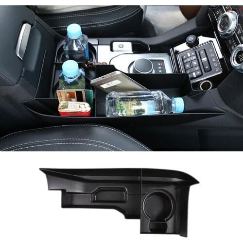 Black Car Center Console Multifunction Storage Box Phone Tray For Land Rover Discovery 4 LR4 2010-2016 Left Hand Drive