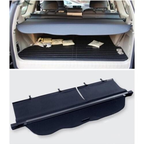 For Toyota Land Cruiser Prado FJ150 2014 2015 2016 2017 2018 Black Rear Cargo Cover Trunk Shade Security Cover 1set car styling