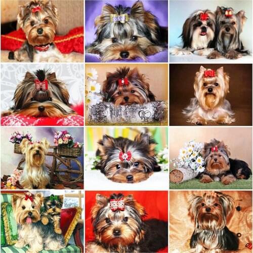 Evershine 5D DIY Diamond Painting Dog Full Square Diamond Embroidery Animals Rhinestone Pictures Handmade Gift Home Decoration