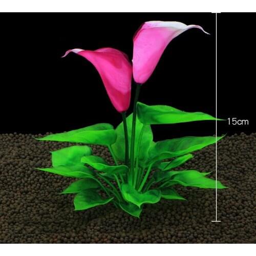 New Simulation Plastic Fake Water Grass Fish Tank Aquarium Decoration Water Ficus Lotus Horseshoe Craft Gift Silk Flower