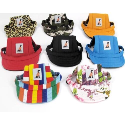 Pet Cap Dog Outdoor Baseball Sunscreen Cap Canvas Hat for Corgi Fighting Dog Accessories for Small Dogs