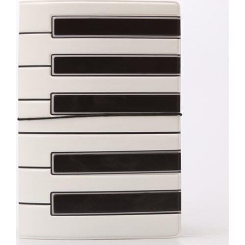 Creative Piano Passport Cover PVC Wallet Bag Letter Men Women ID Address Holder Portable Boarding Travel Accessories