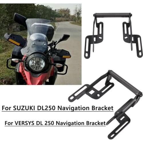 Motorcycle GPS Phone Navigation Bracket For SUZUKI DL250 VERSYS DL 250 Navigation Support Windshield lifting function Adjustment