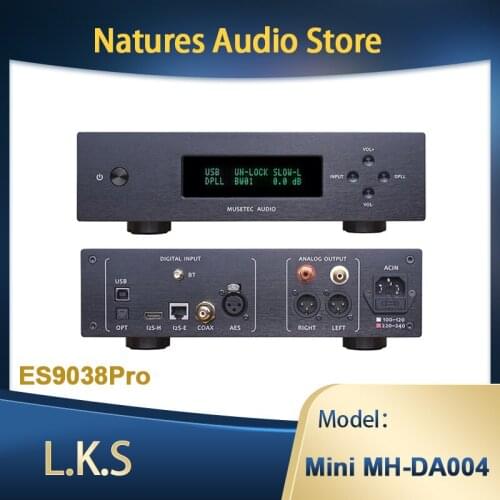 L.K.S Audio LKS MH-DA004 Mini DA004 ES9038pro HIFI Flagship DAC Audio Decoder XLR