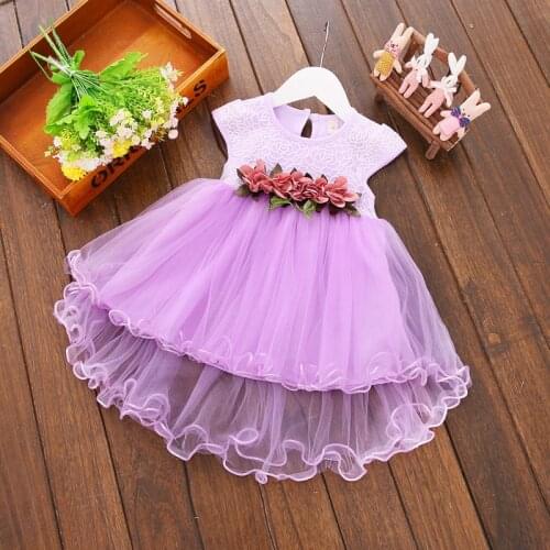 Sweety Girls Princess Dress Kids Fashion Vestidos Meninas Flower Embriodery Party Sleeveless Floral Belt Decor Girls Dresses