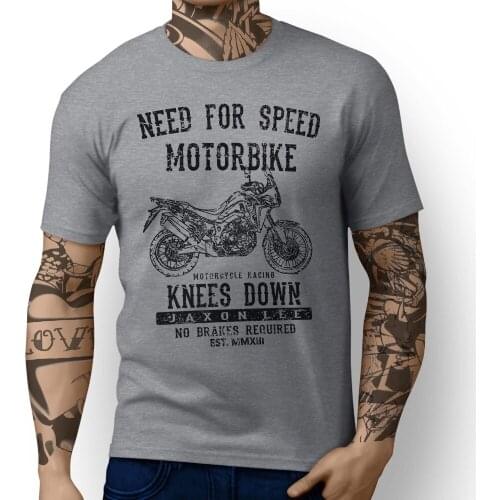 New Fashion MenS Short Sleeve Hon CRF1000L Africa Twin Inspired Motorbike Art T-shirts Funny Casual Tee Shirts Tops