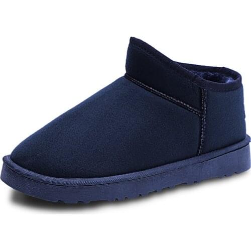 New Men boots Winter Shoes Snow Boots Shoes Plus Size Winter Sneakers Ankle Women Shoes Winter Boots Black Blue Footwear