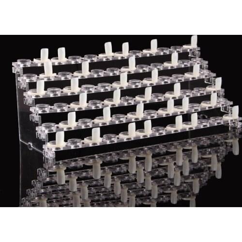 Wholesale 50sets Ring Shape 72 Tips color chart gel Polish Practice Traning Display Chart 72 Color Chart Ring Shape Show Station