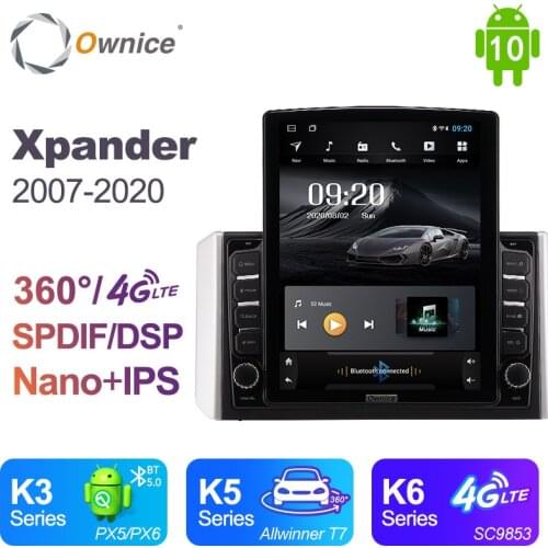 Ownice Android 10.0 Car Radio for Mitsubishi Xpander 2017 - 2020 GPS 2 Din Auto Audio System Stereo Player 4G LTE Tesla Style