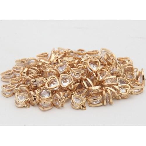 Wholesale 20pcs/lot Pure Copper Gold&Silver Color Necklace Pendants 11 Different Shapes DIY Handmade JEWELRY Making&Finding