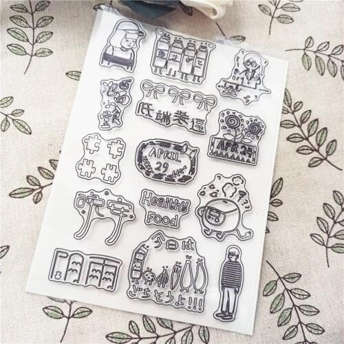 11*16CM Hot sale Wall Transparent Clear Stamps / Silicone Seals Roller Stamp for DIY scrapbooking photo album/Card Making