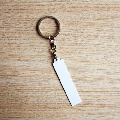 Sublimation blank metal keychains hot transfer printing blank custom diy key ring consumables 12pieces/lot 2019 new style