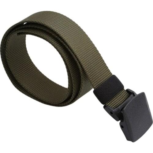 Mens Web Belt Waisttrainer Outdoor Sports Military Tactical Nylon Canvas Waistband Lumbar Waist Support Fitness Belt