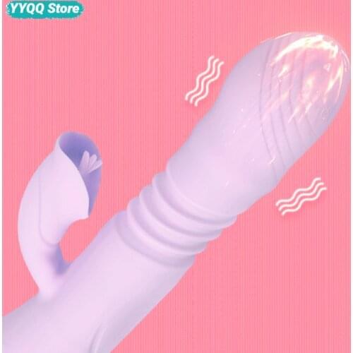 Tongue Licking Vibrator Heating Rod Female Masturbation Device Charging Silicone Dildo G-spot Massage Adult Products Sex Toys 18
