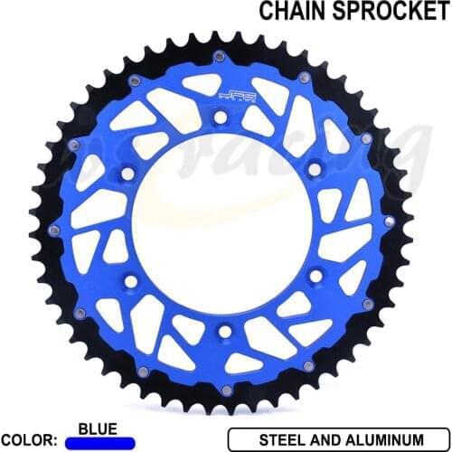 48T 49T 50T Motorcycle Rear Chain Sprocket For Yamaha YZ125 250 400 450F 426 WR250 400 426 450 1999 2003 2006 2009 2015 2018