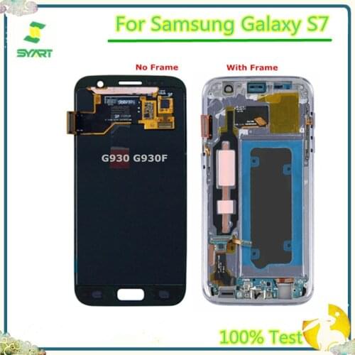LCD Screen For Samsung S7 Amoled LCD DisplayDigitizer Assembly For Samsung Galaxy S7 G930 G930F G930A G930V G930P Touch Screen