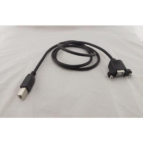 10pcs USB 2.0 B Female Socket Panel Mount To B Male Printer Extension Cable 1m