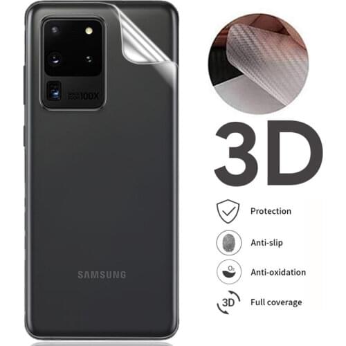 10Pcs/lot 3D Back Guard Carbon Fiber Screen Protector For Samsung GalaxyA51 A71 Note 10 S10 Lite S20 Ultra 5G Full Cover Film